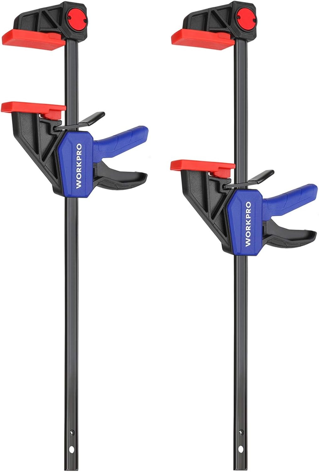 WORKPRO 2-Pack 12-Inch Light Duty F Clamp Quick-Release