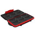 Memory Card Case Holder Storage Fits 12 Sd+12 Micro Sd Tf Cards Water