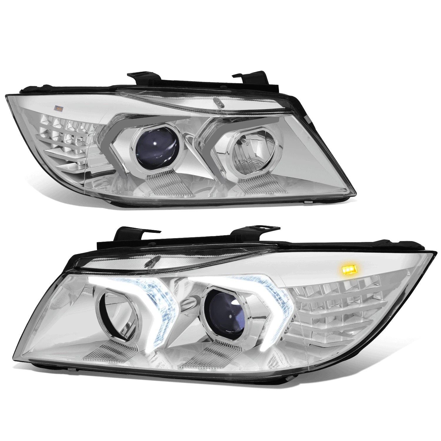 Fit 05-08 Bmw 3-series Led Swoosh-halo Projector | Built Supply Co