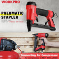 WORKPRO Pneumatic 20 Gauge Staple Gun T50 Upholstery Stapler 1/4" - 3/8" Staples