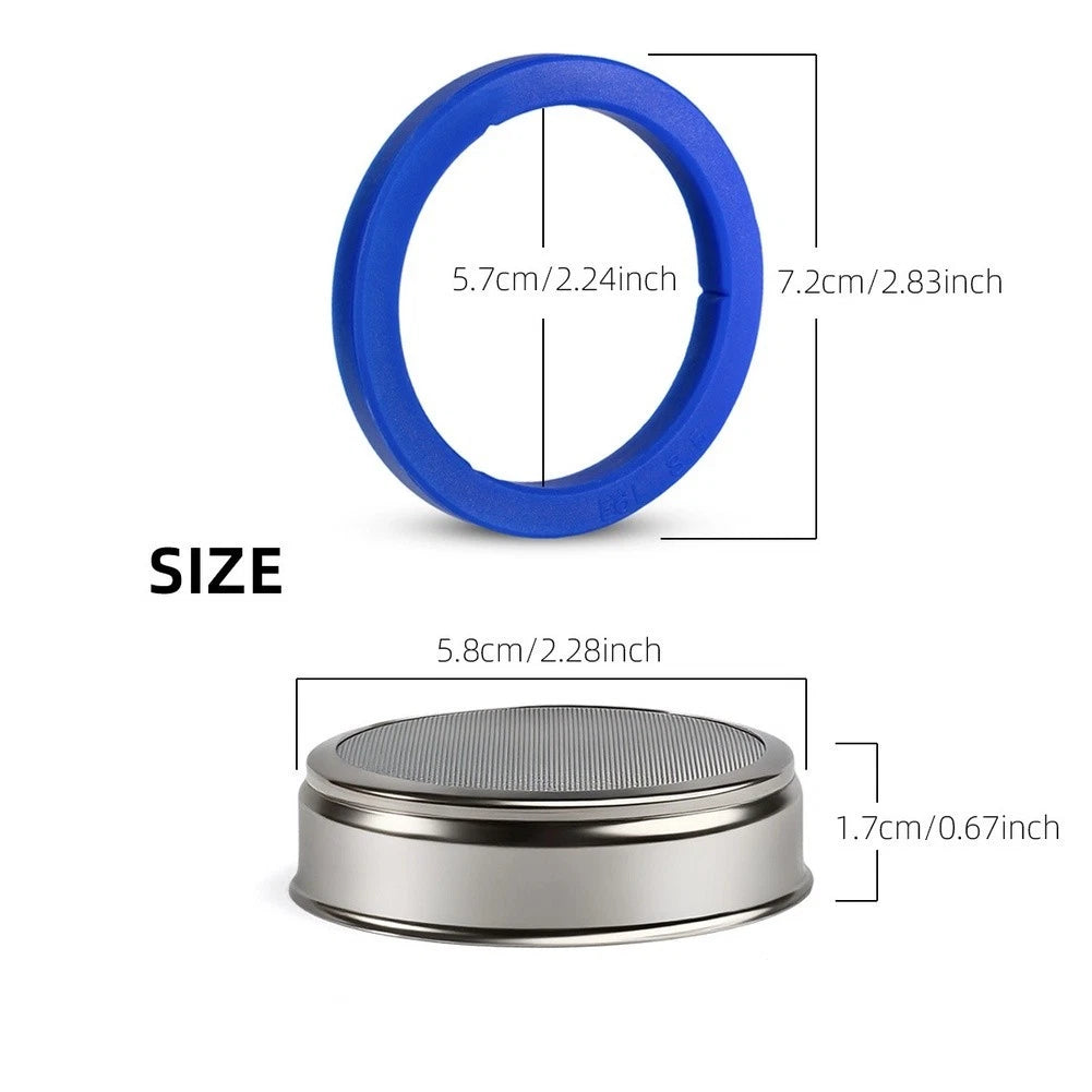 58mm E61 Group Head Shower Screen For Espresso Machine With Silicone