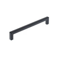 Modern Square 6-5/16" Center To Center, Black Cabinet Drawer Pull