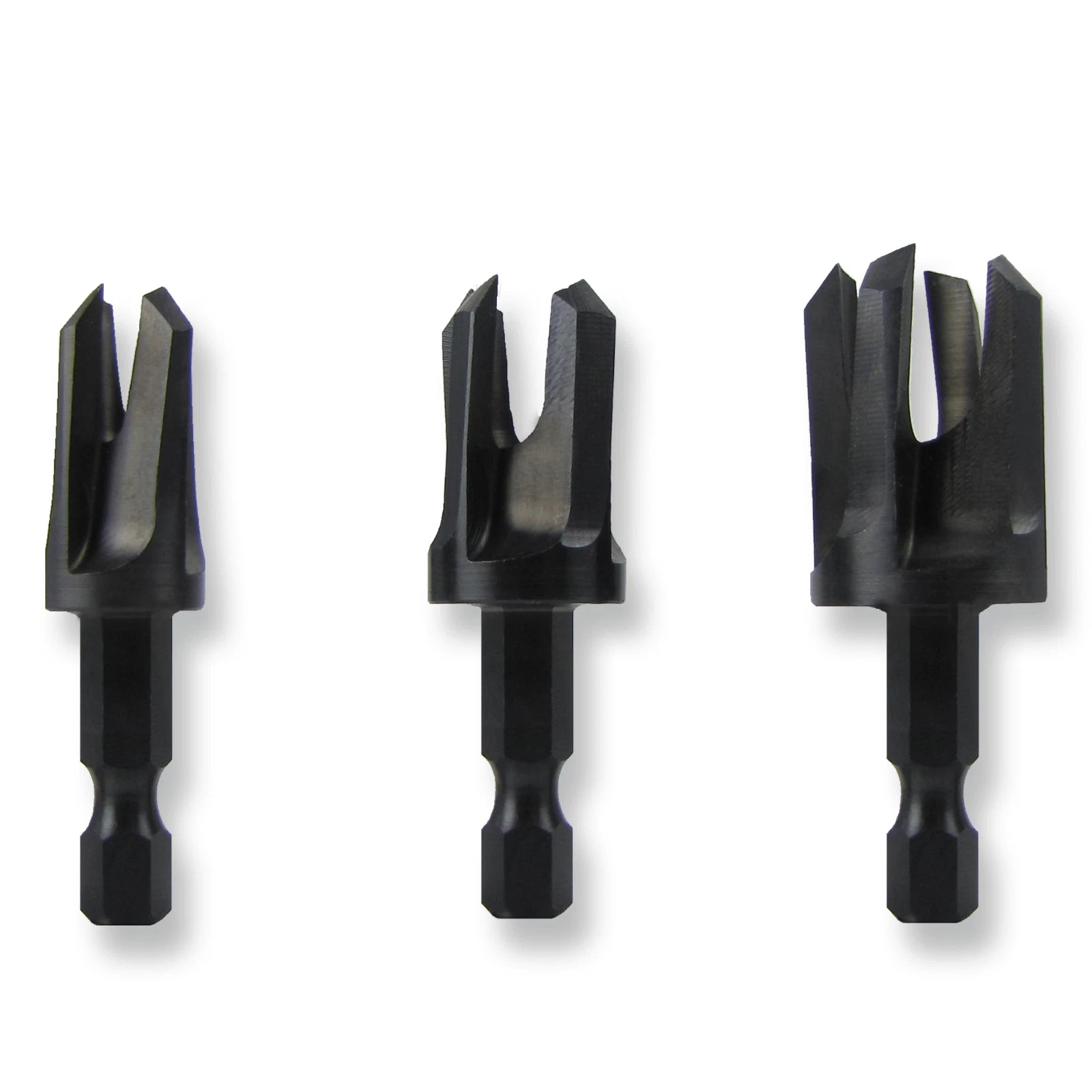 Snappy Tapered Plug Cutter Chamfered Made In Usa Quick Hex Shank 1/4,