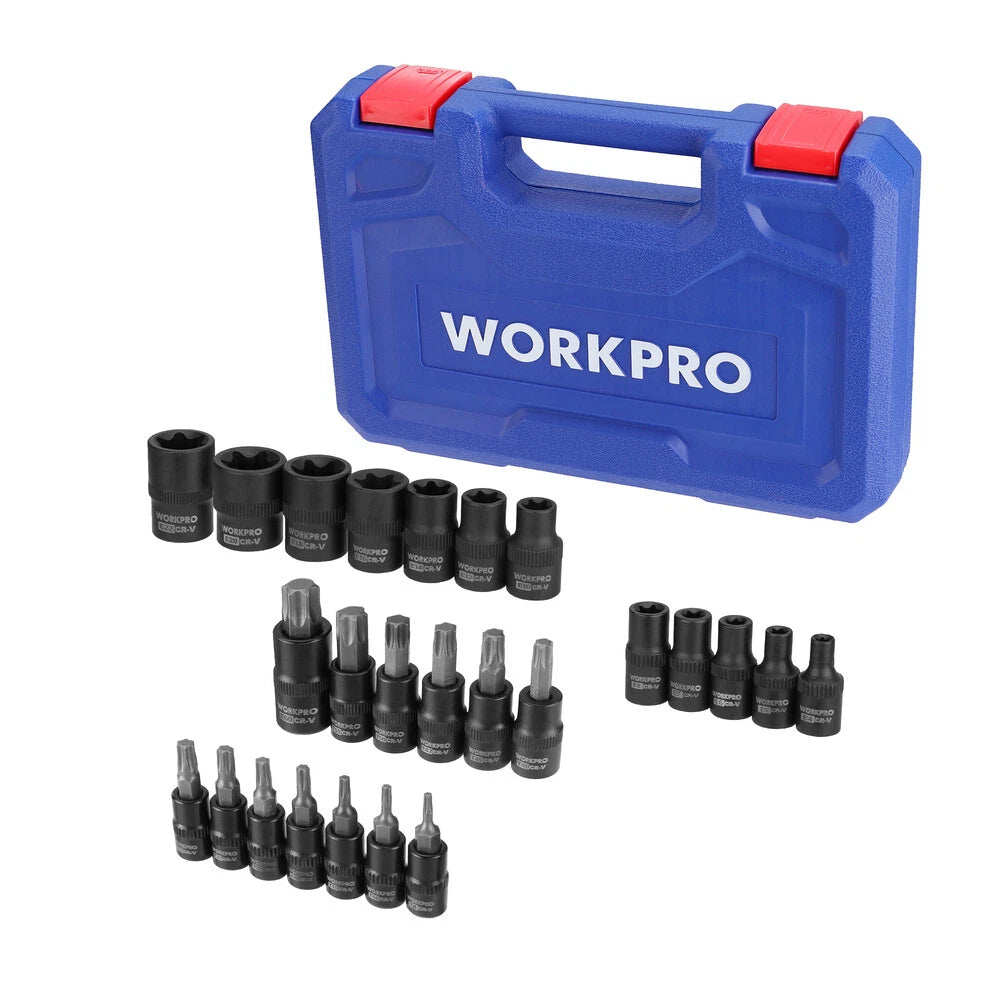 Workpro Female E-torx Sockets E4-e22 Hex Torx Bit | Built Supply Co