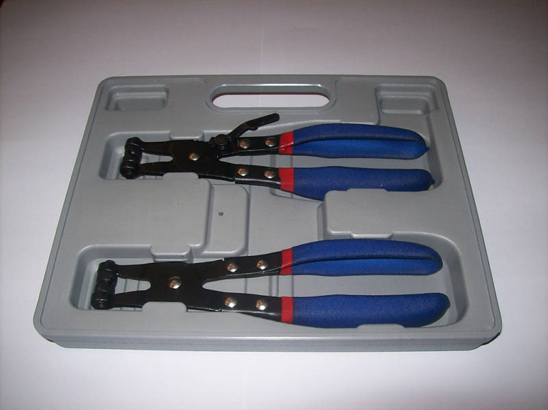 2pc HOSE CLAMP PLIER SET "V" SLOT JAW & CROSS SLOT JAWOpens in a new window or t