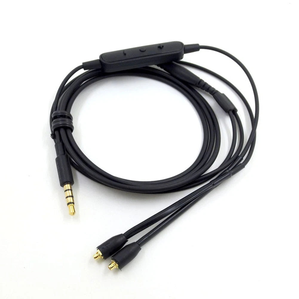 Earphone Audio Cable W/ Volume Control For Shure Se215 Se535 Mmcx