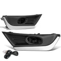 Fit 2017-2018 Honda Crv Driving Fog Light/lamp W/chrome Trim