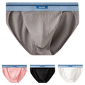 Mens Cotton Briefs Breathable Underwear Elastic U Pouch Close Fit