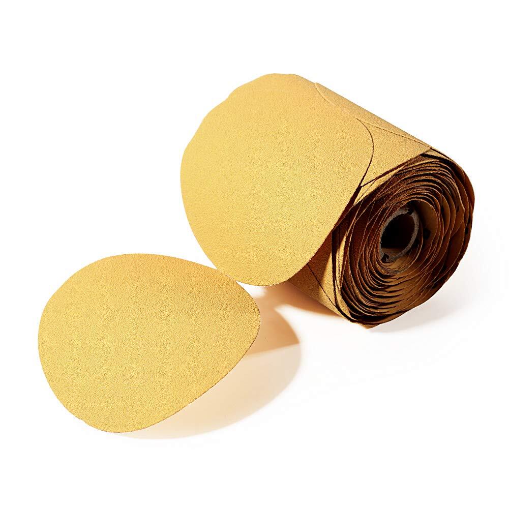 80 Grit Sandpaper Roll 125mm Round PSA Sticky Back