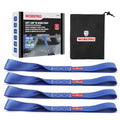 WORKPRO 4PC Heavy Duty Soft Loop Tie Down Straps 1.6"x17" 5000lbs