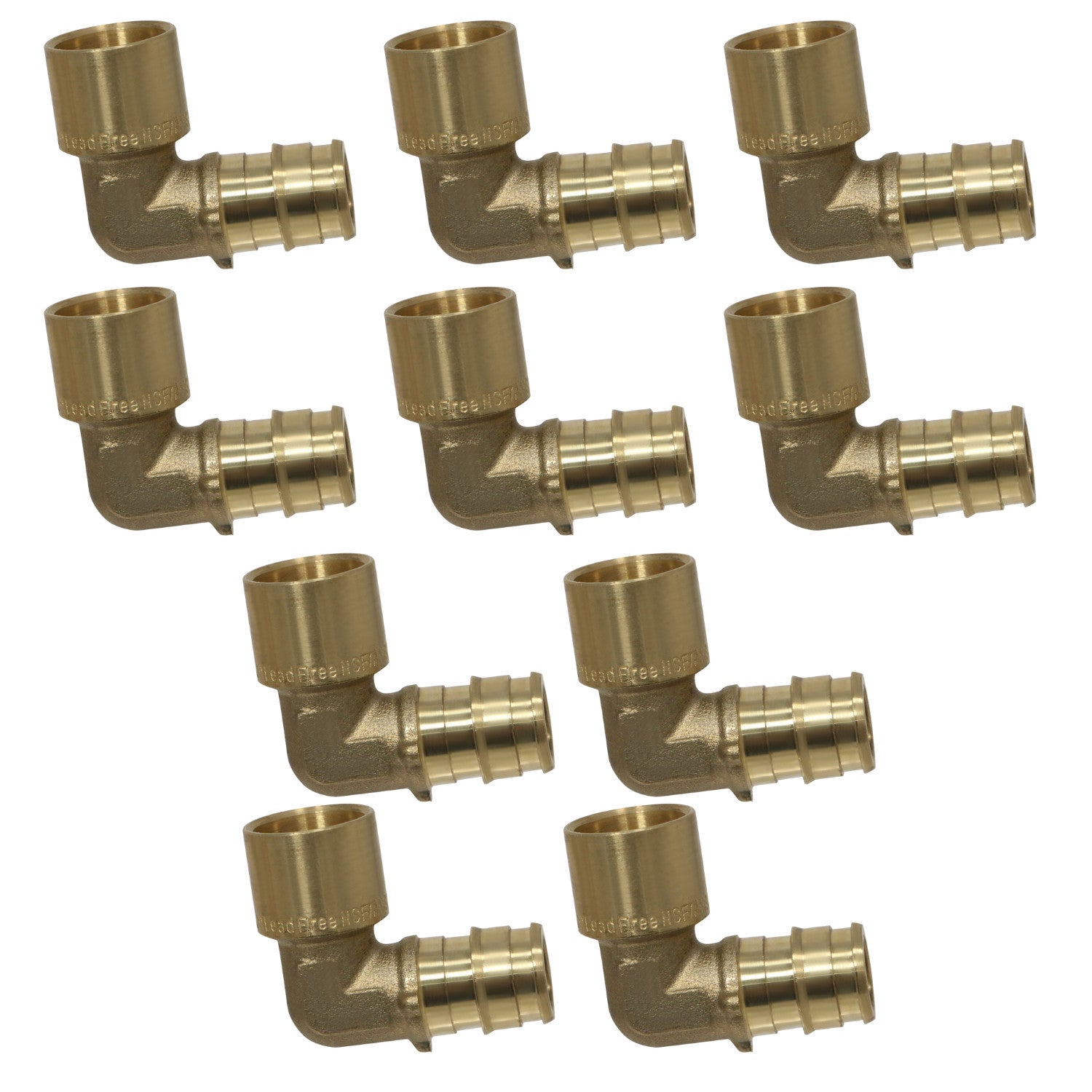 XFITTING 1/2" PEX A Male Sweat Elbow 10 Pack