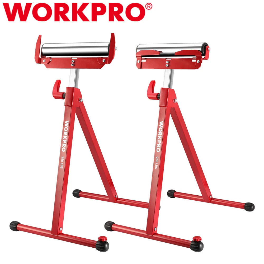 Workpro Adjustable Folding Roller Stand Height | Built Supply Co