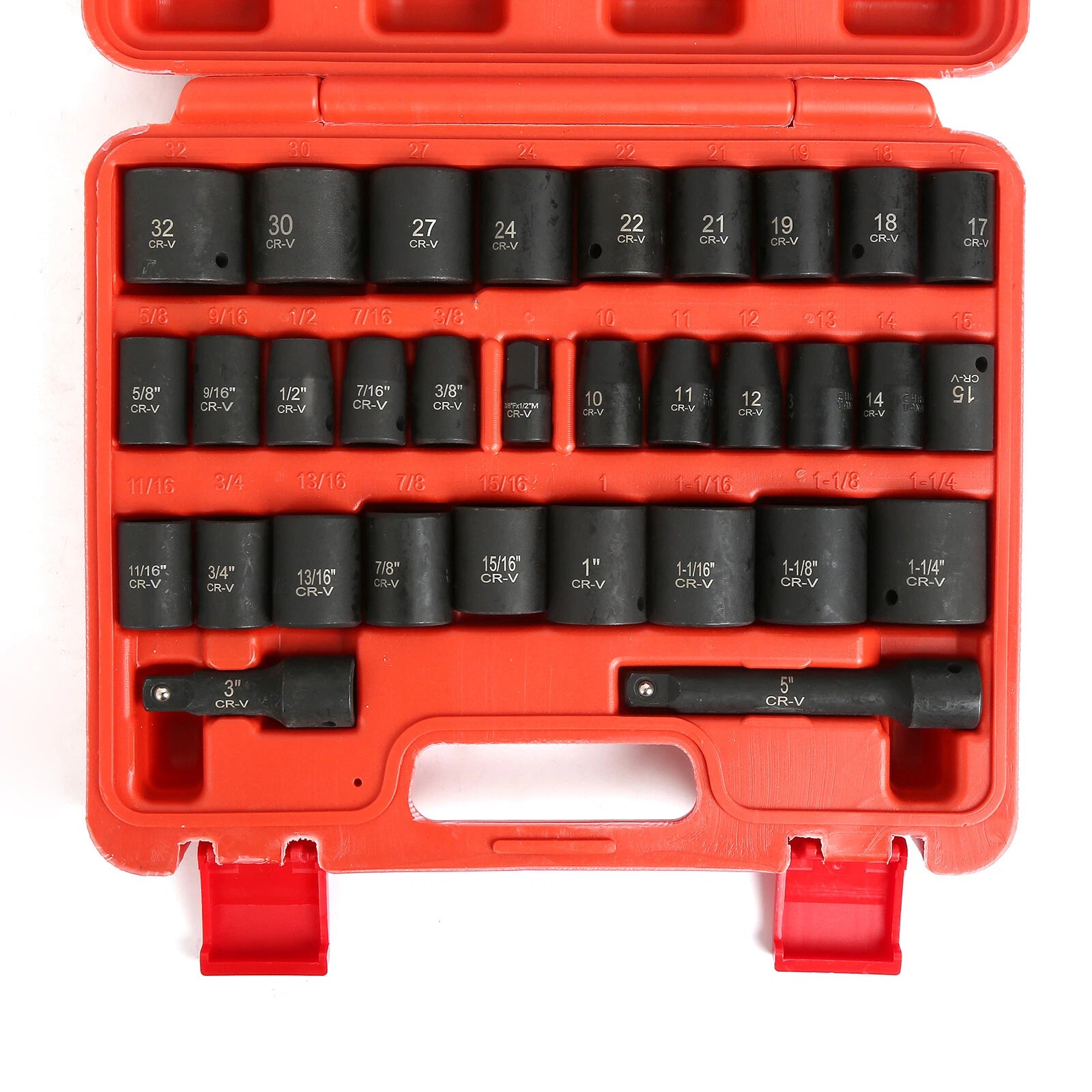 1/2" Drive Master Impact Shallow Socket Set, Sae | Built Supply Co