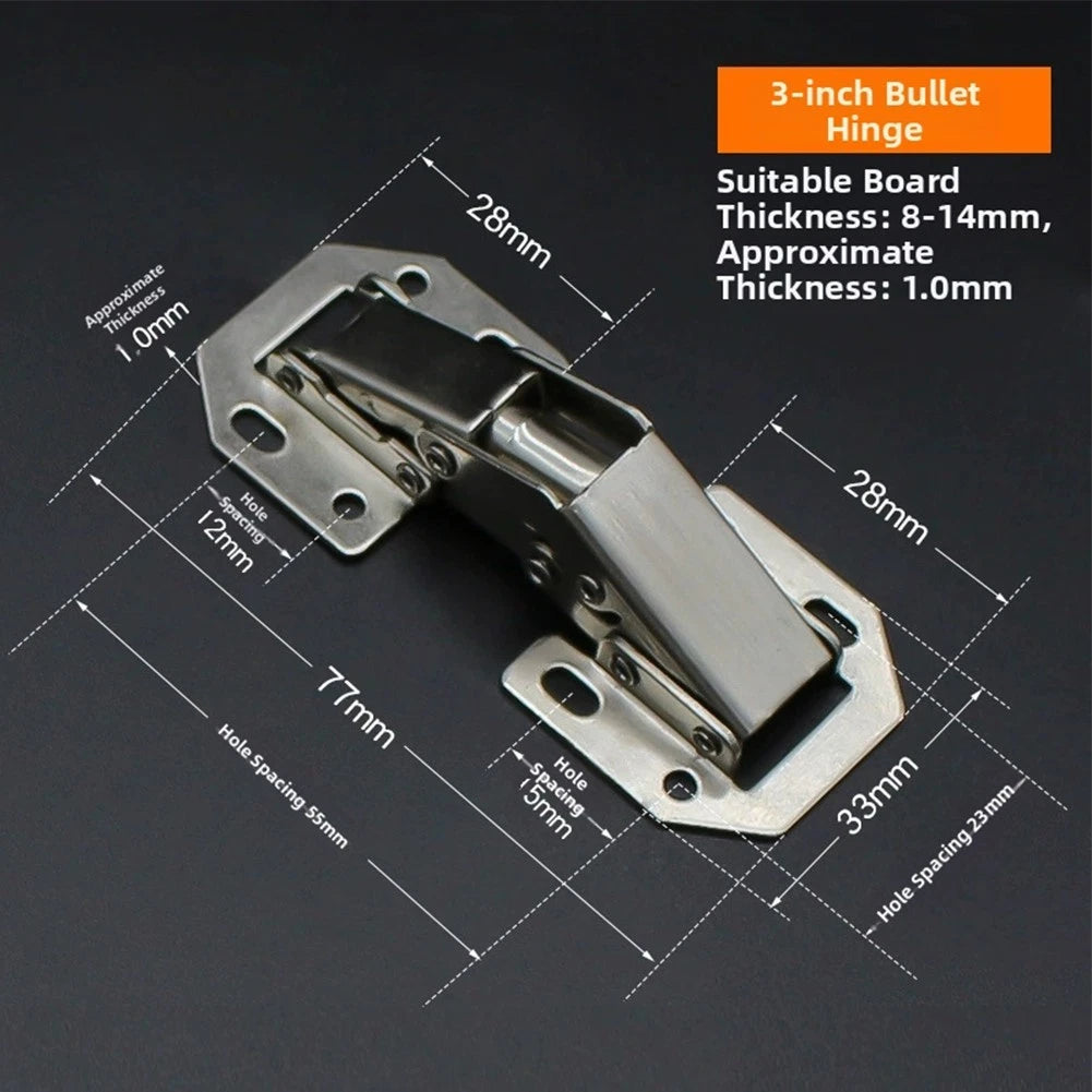 Large Angle Hinge For Thick For Doors 170 175 180 Degree No Hole
