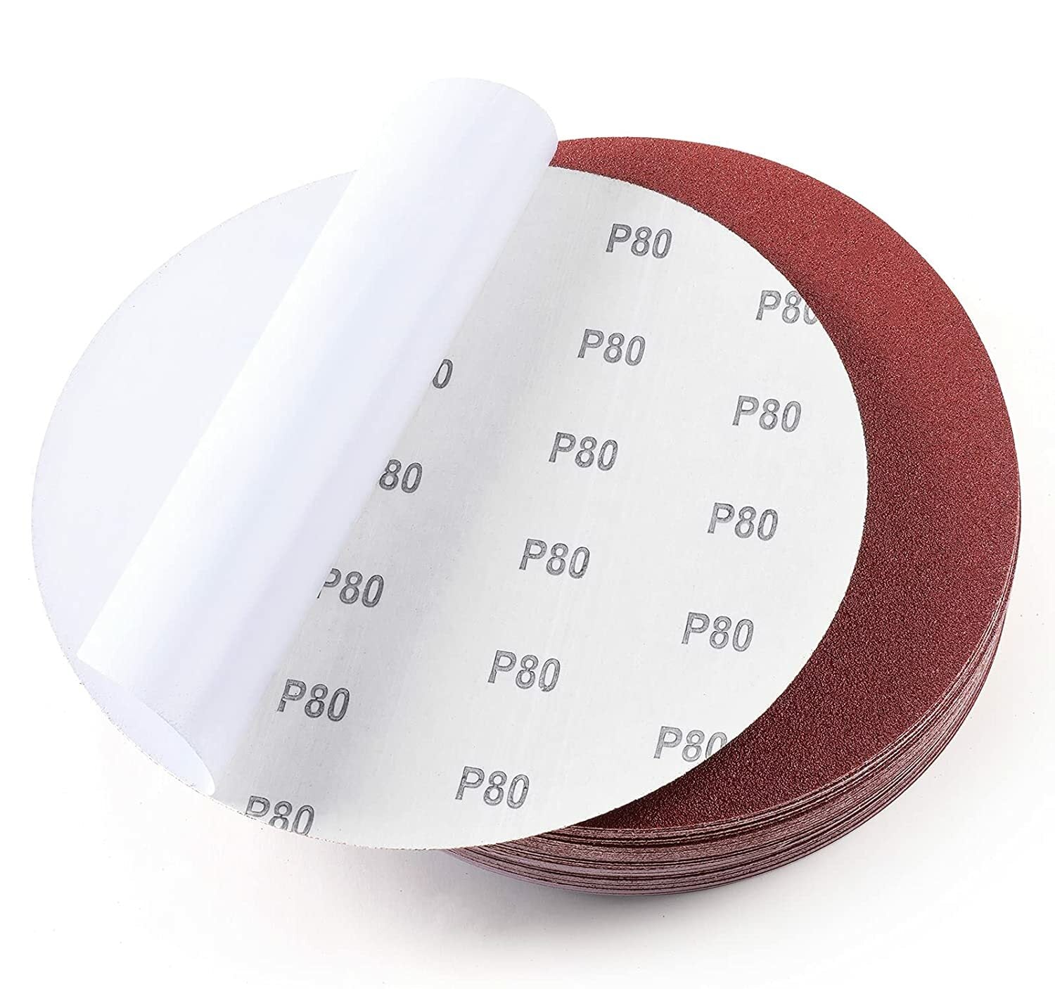 60x 9 inch Sanding Discs Self Adhesive 80 100 120 180 240 400 Grit PSA