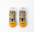 2pk 5-in-1 Screwdriver Bits Set:ph2; Torx T10,t15; Hex 3,4mm with Bits