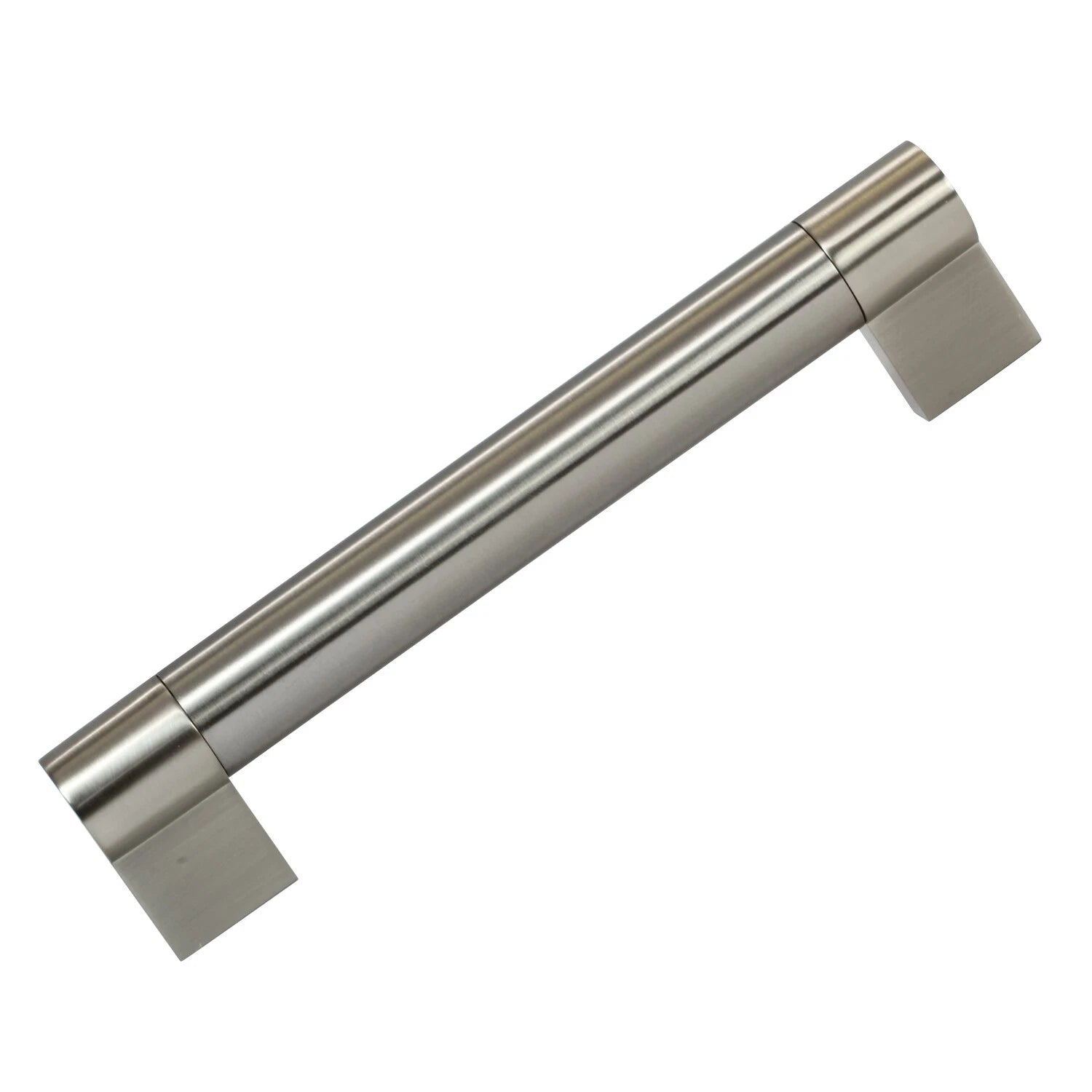 Euro Twin Bar Style Metal Handle Brushed Nickel, 7-9/32" (185 Mm)