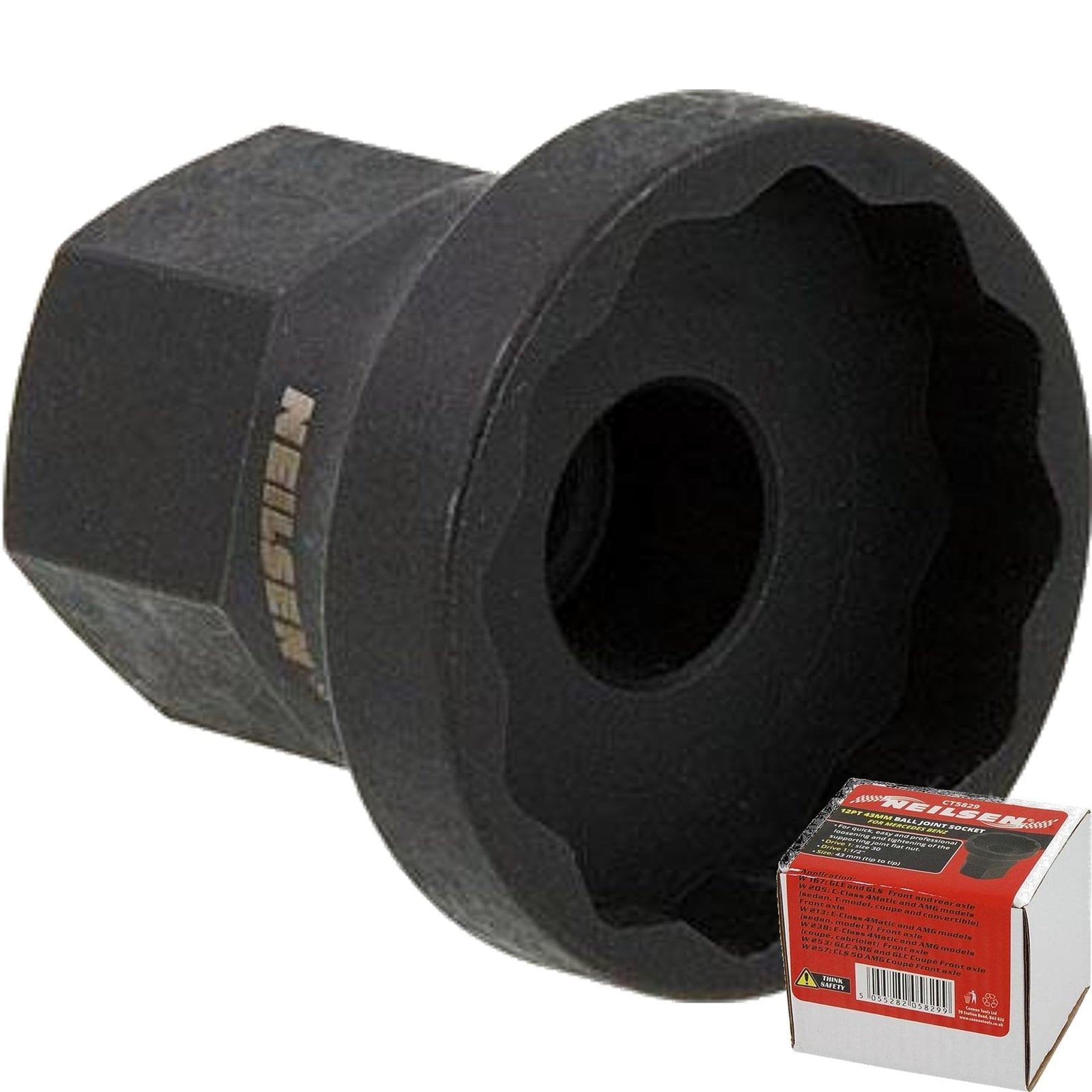 Neilsen Ball Joint Socket For Mercedes Benz 1/2" 12-Point 43mm GLE GLS C-ClassOp