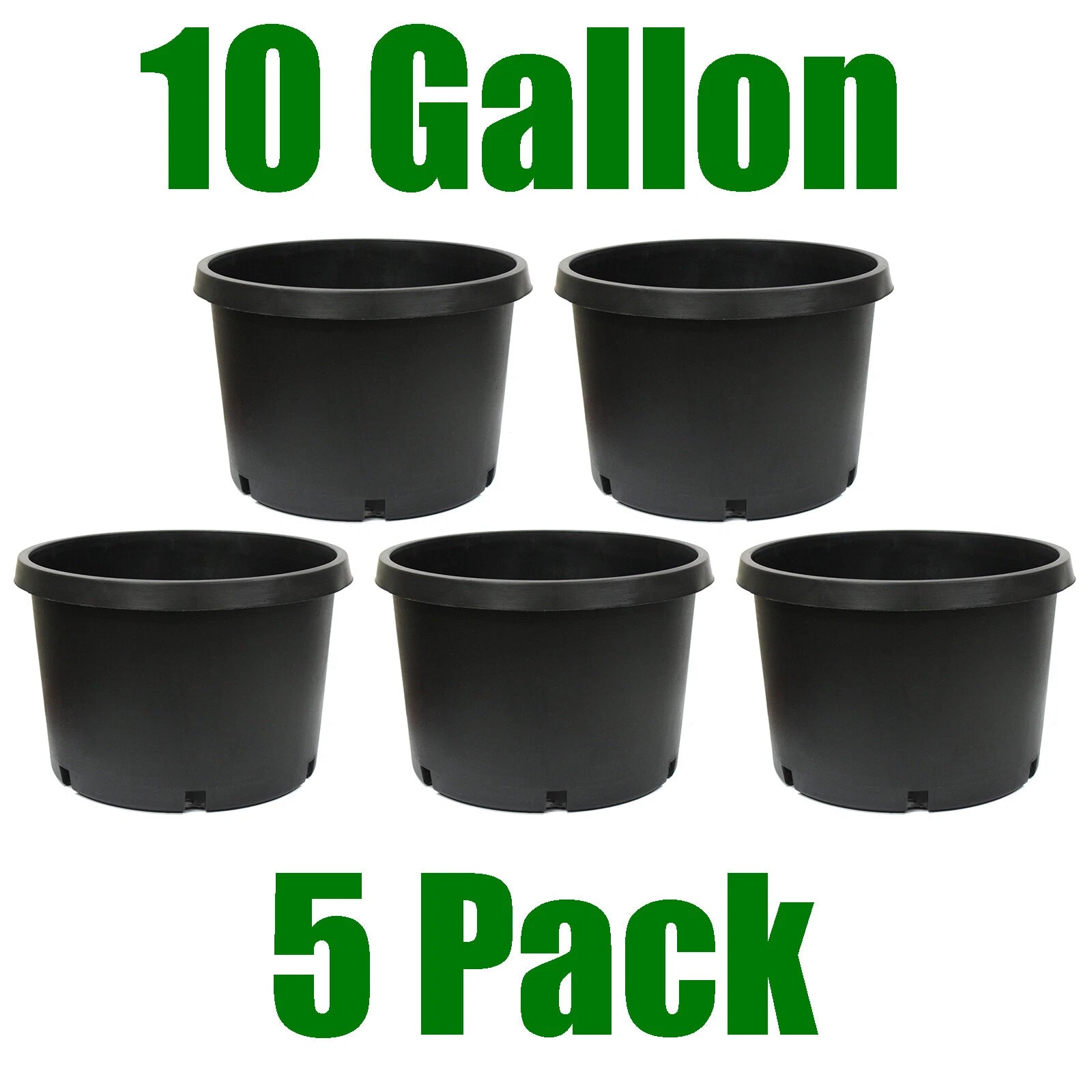 10 Gallon Nursery Container Planters Pot For Plants Soil Grower