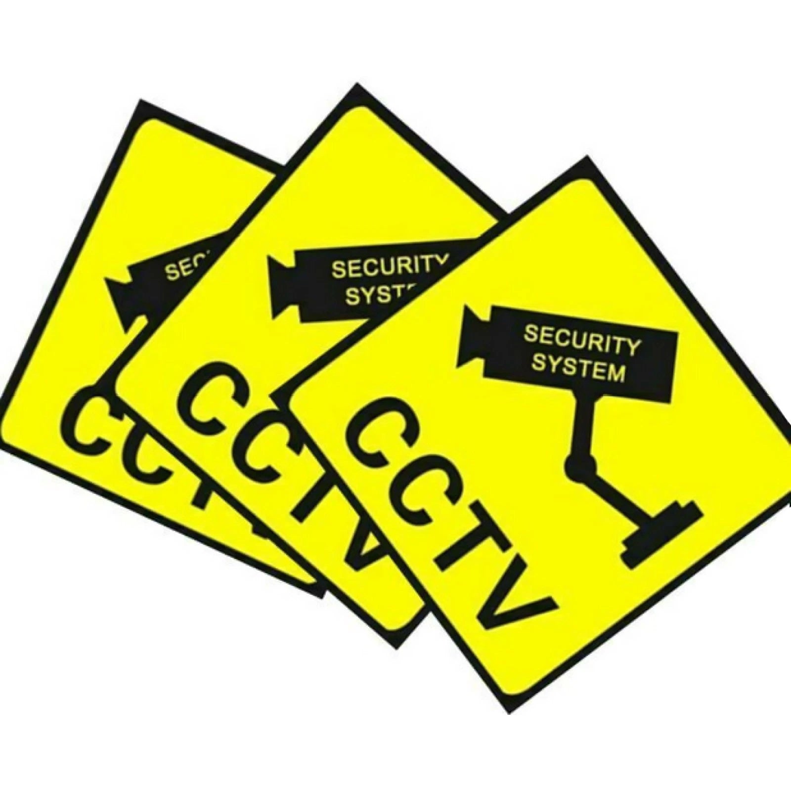 Home Cctv Surveillance Security Camera Sticker Warning Decal Signs