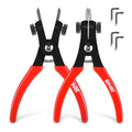 6.5" Multiple Angle Adjustment Snap Ring Plier Set | Built Supply Co