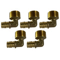 XFITTING 1/2" Pex A x 3/4" Male Elbow - 5 Pack
