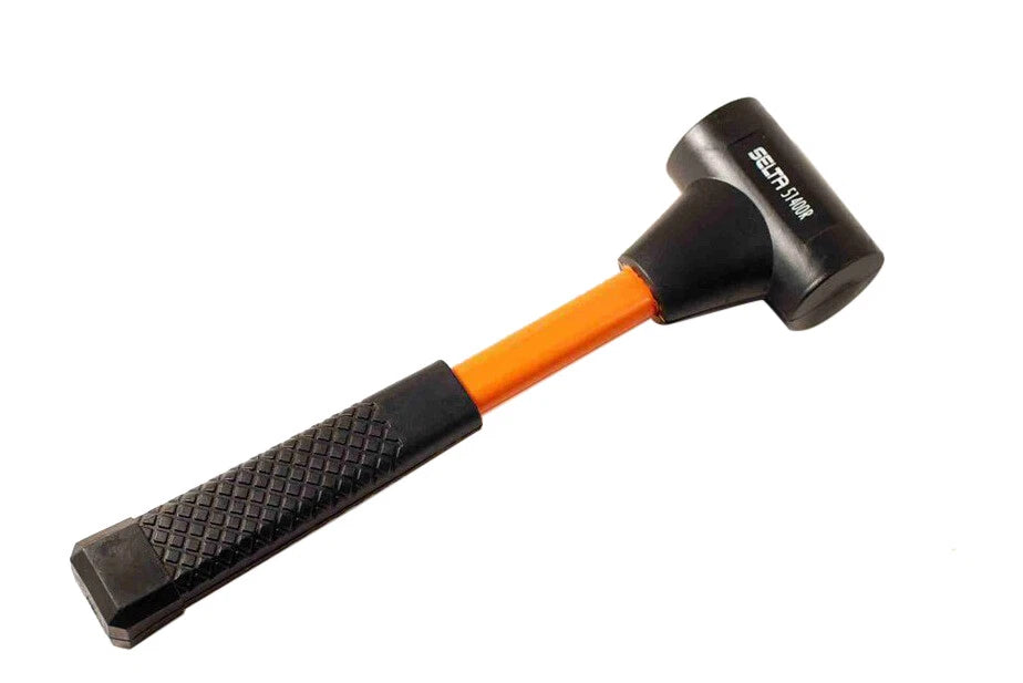 Selta Taiwan 18OZ Dead Blow Hammer Twin Face Steel Shot Head Soft Fibre/G Handle