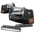 Black Housing Headlight+ambe<wbr/>r | Built Supply Co