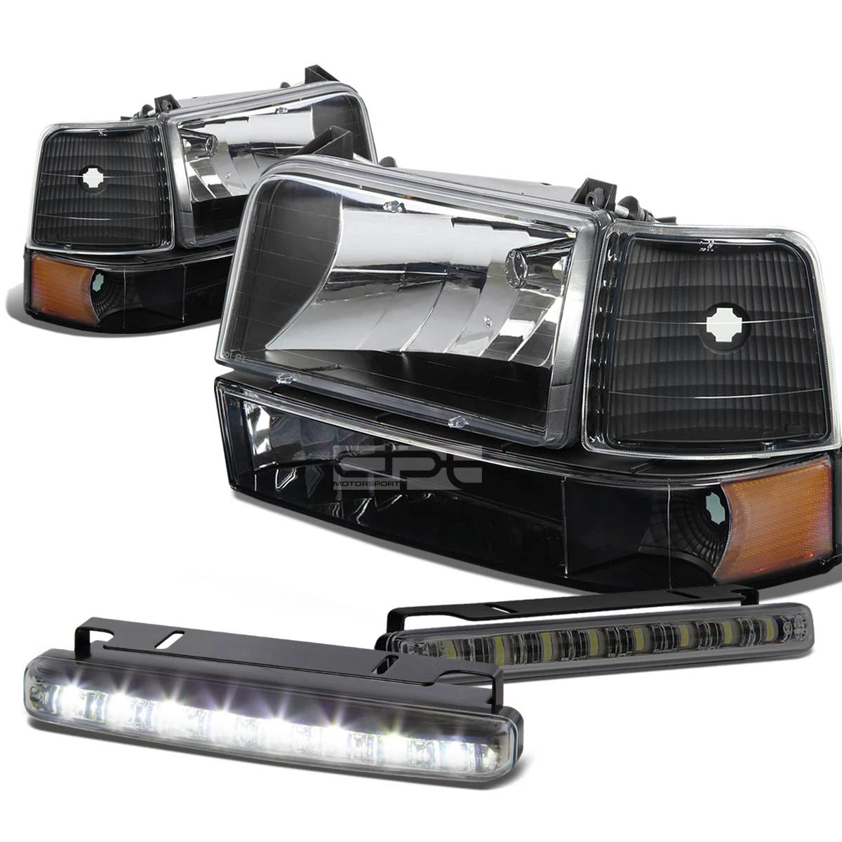 Black Housing Headlight+ambe<wbr/>r | Built Supply Co