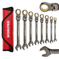 WORKPRO 8-Piece Flex-Head Ratcheting Wrench Set by WORKPRO