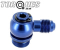 An -6 Banjo Adapter to Orb-8 Aluminium Banjo Bolt Assembly