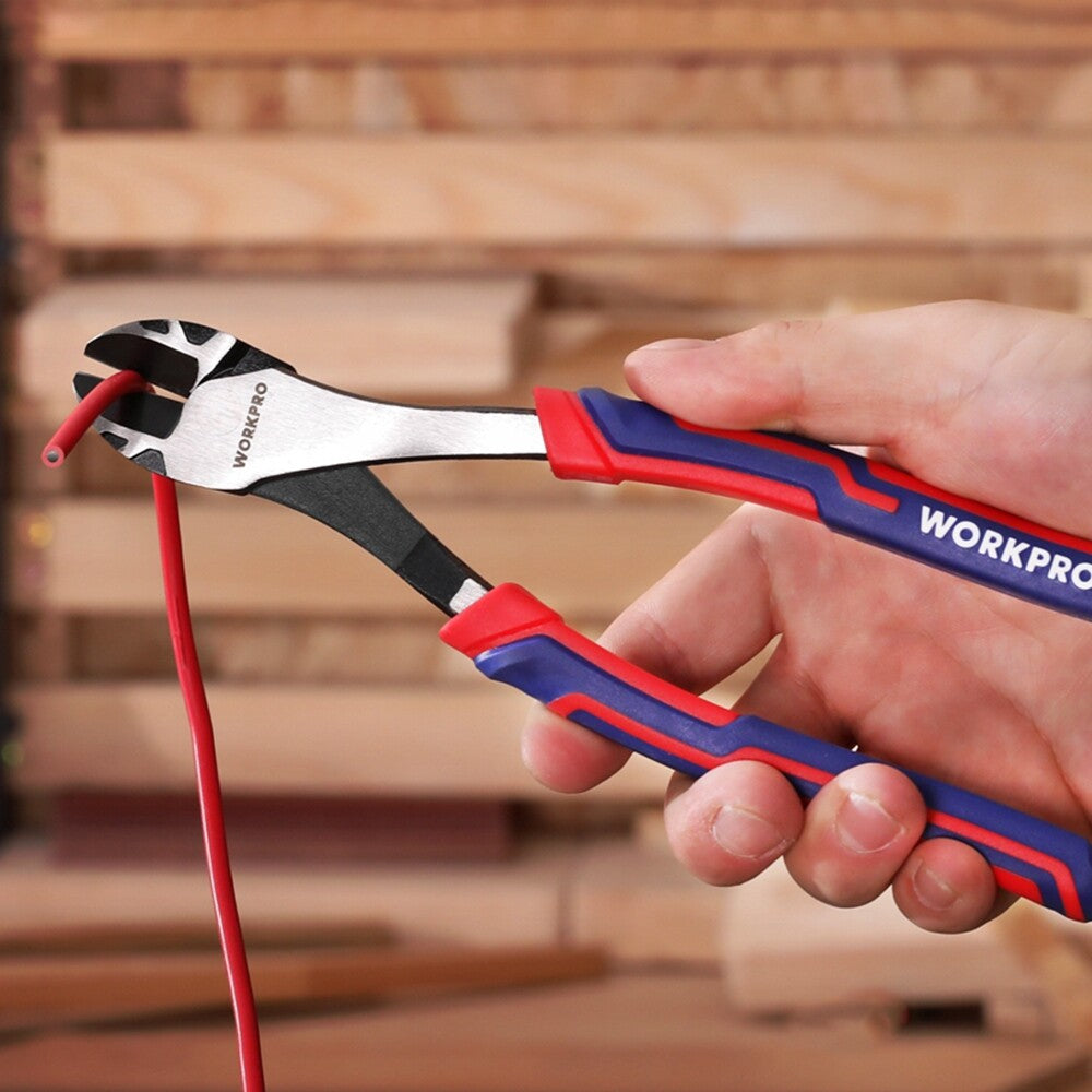 8 Inch High Leverage Diagonal Plier Wire Cutters Heavy Duty