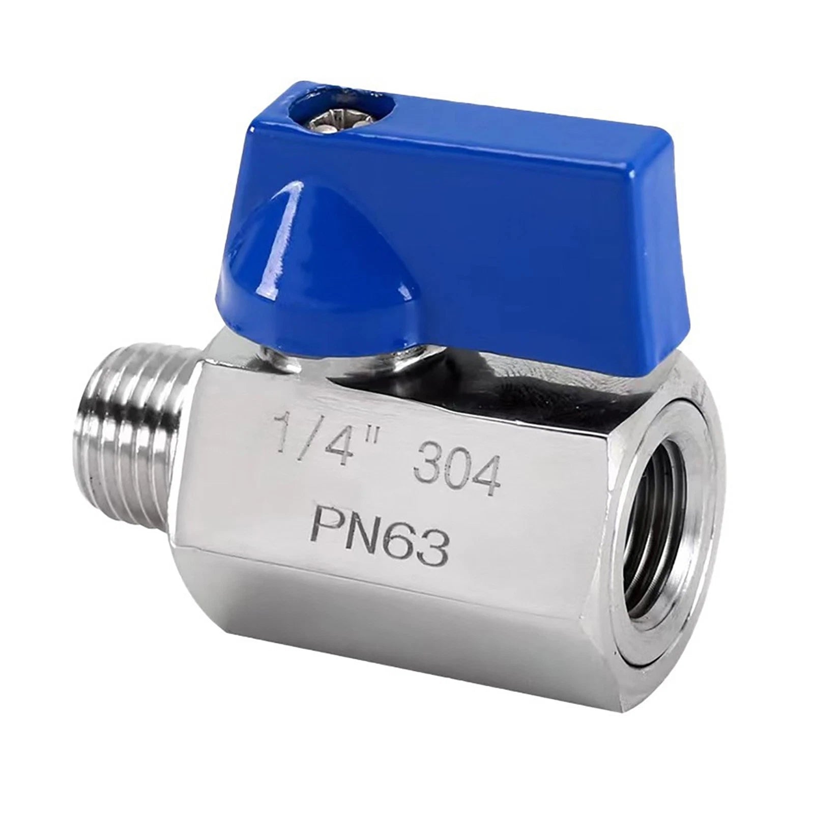 Steel Mini Ball Valve Shut-off Valve Kit With 1/4" Npt Female & Male