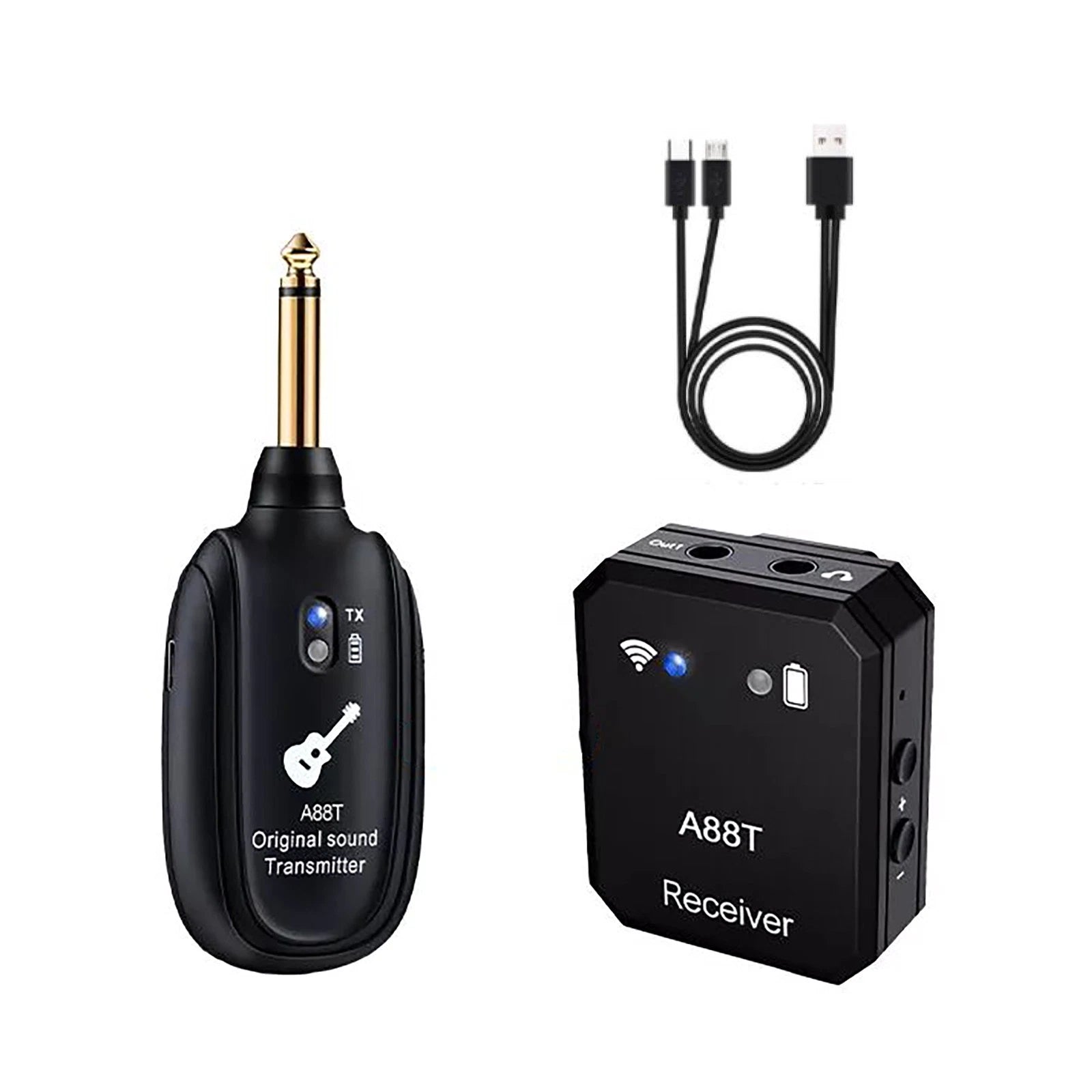 Black Professional Wireless 2.4ghz In-ear Monitor System Transmitter
