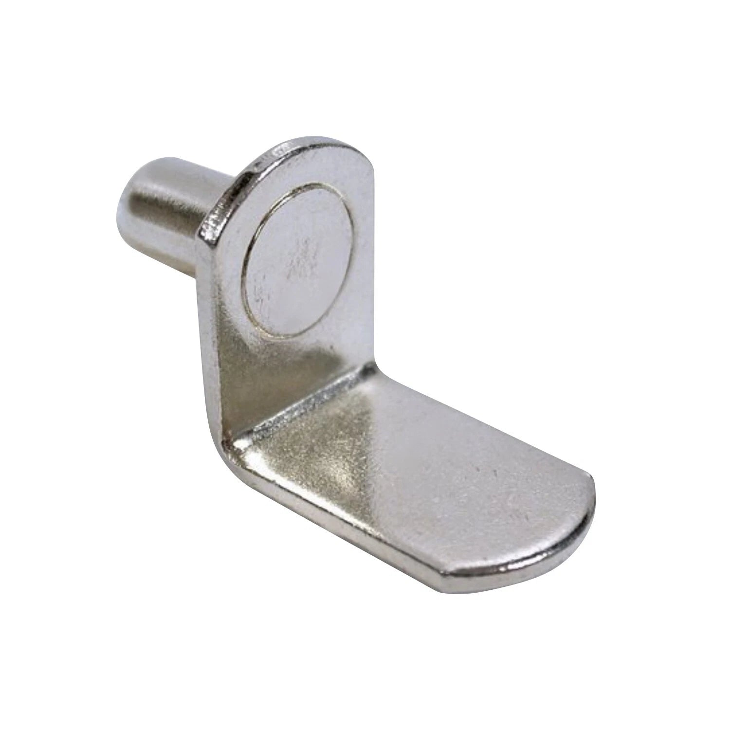 100 Pack 1/4" Diameter L-shaped Shelf Support, Nickel - Ships Free
