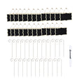 Wooden Garden Plant Labels With Galvanized Steel Rods And Marker