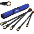 WORKPRO 5PCS Extra Long Ratcheting Wrench Set 8-19mm