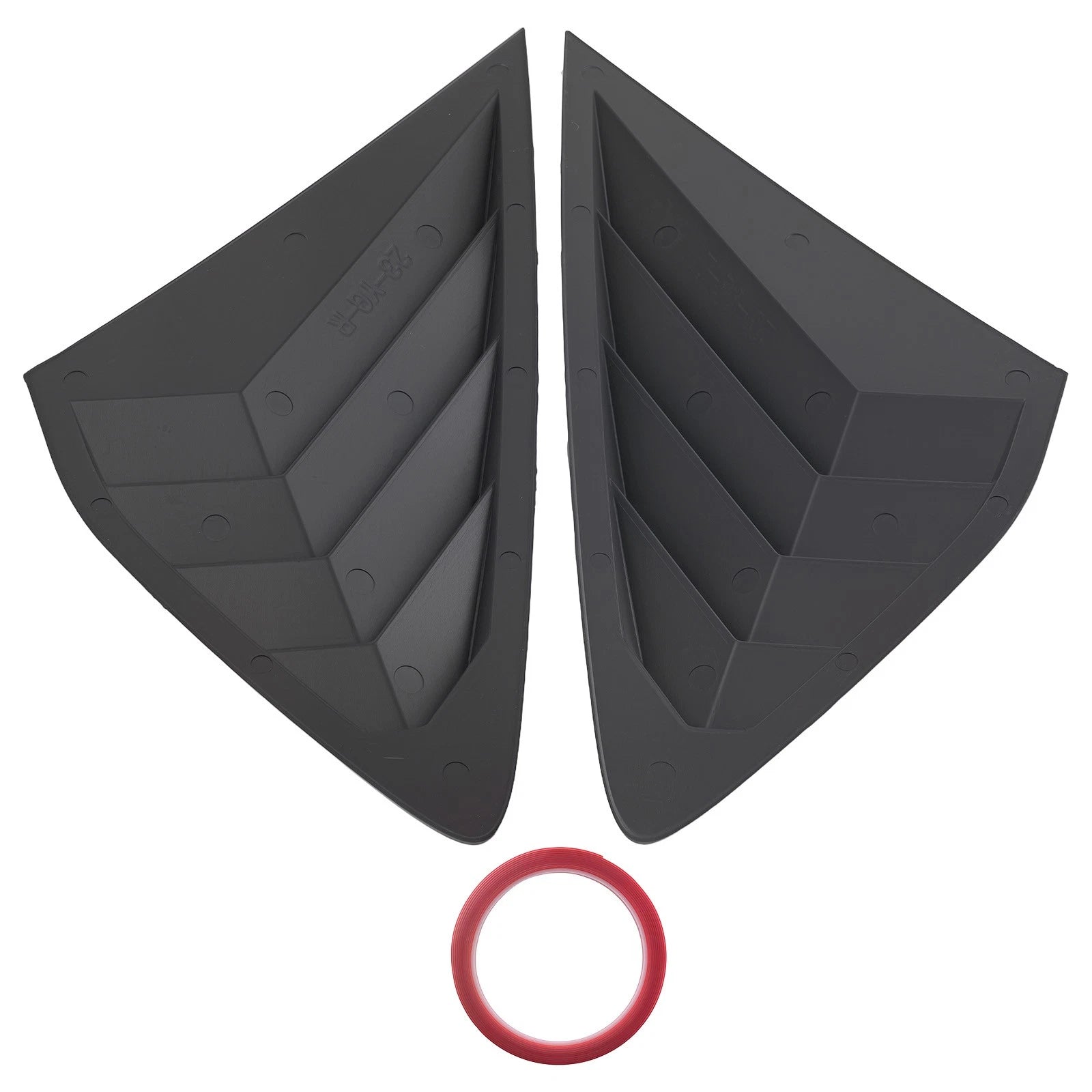 ABS Gloss Side Window Louvers for Honda Accord 2023-2025 Black Painted