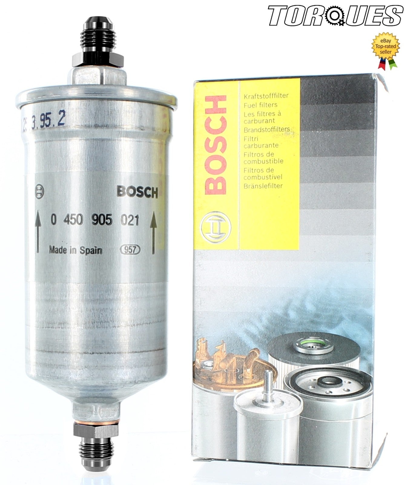 Bosch 0450905021 an-6 (jic -06) High Performance Fuel Filter 8 Micron