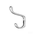 Rok Heavy Duty Chrome Home Wall Closet Hat Clothes Towel Coat Double