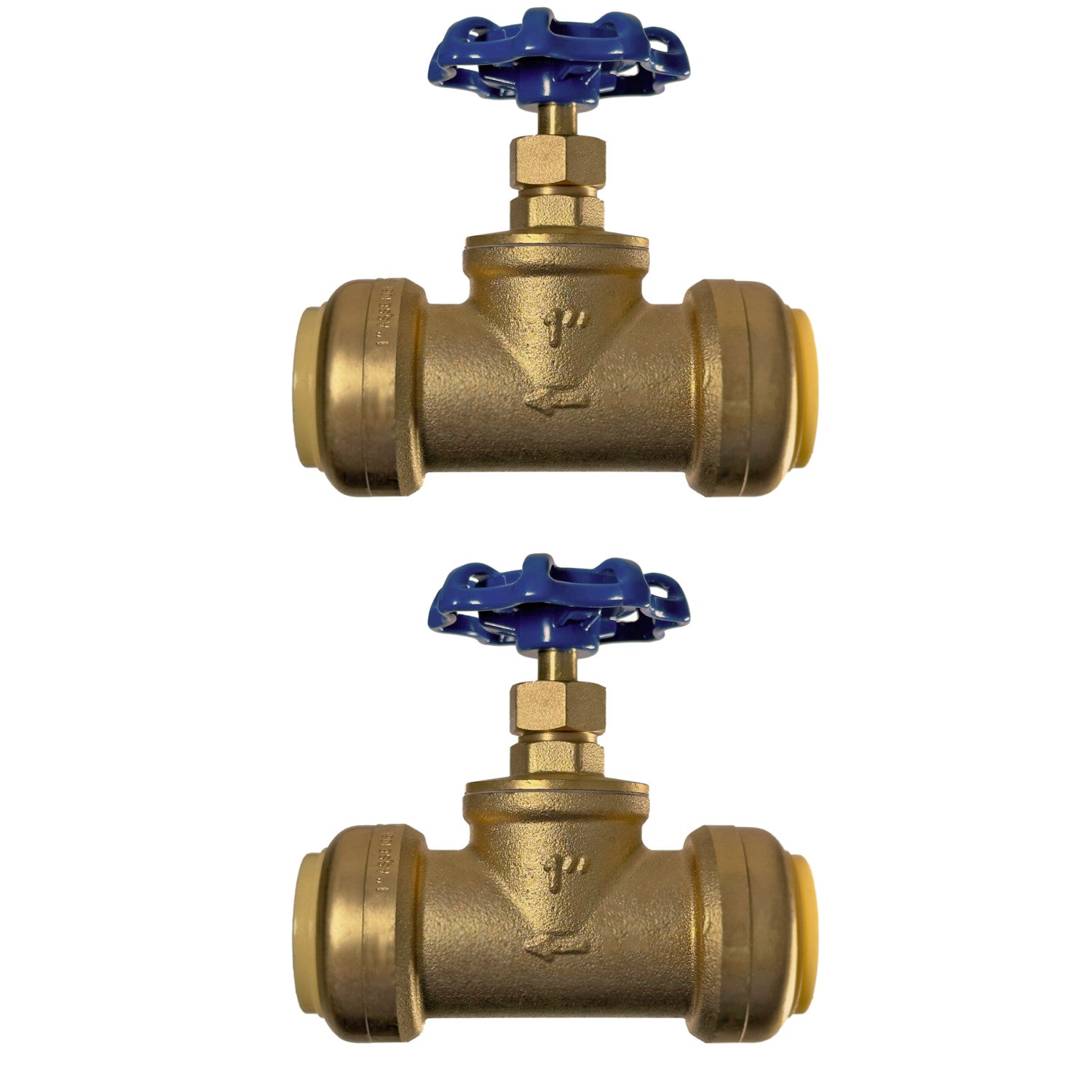 XFITTING 1" Push Fit Gate Valve with Drain 2 Piece