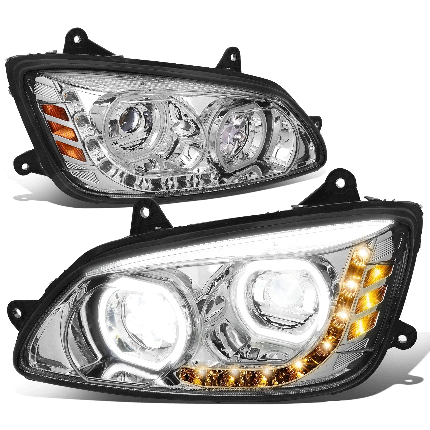 Fit 08-19 Kenworth T170-t700 Led Halo Drl Gatling | Built Supply Co