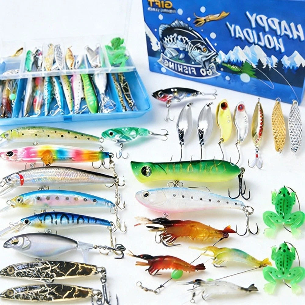 Multicolored Fishing Lures For Largemouth Bass Smallmouth Bass Walleye