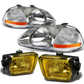 Chrome Housing Head Light Amber Side Marker+yellow | Built Supply Co