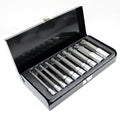 10PC XZN Triple Square 4" Long Spline Bit Socket Set Metric Tamper-Proof Cr-V