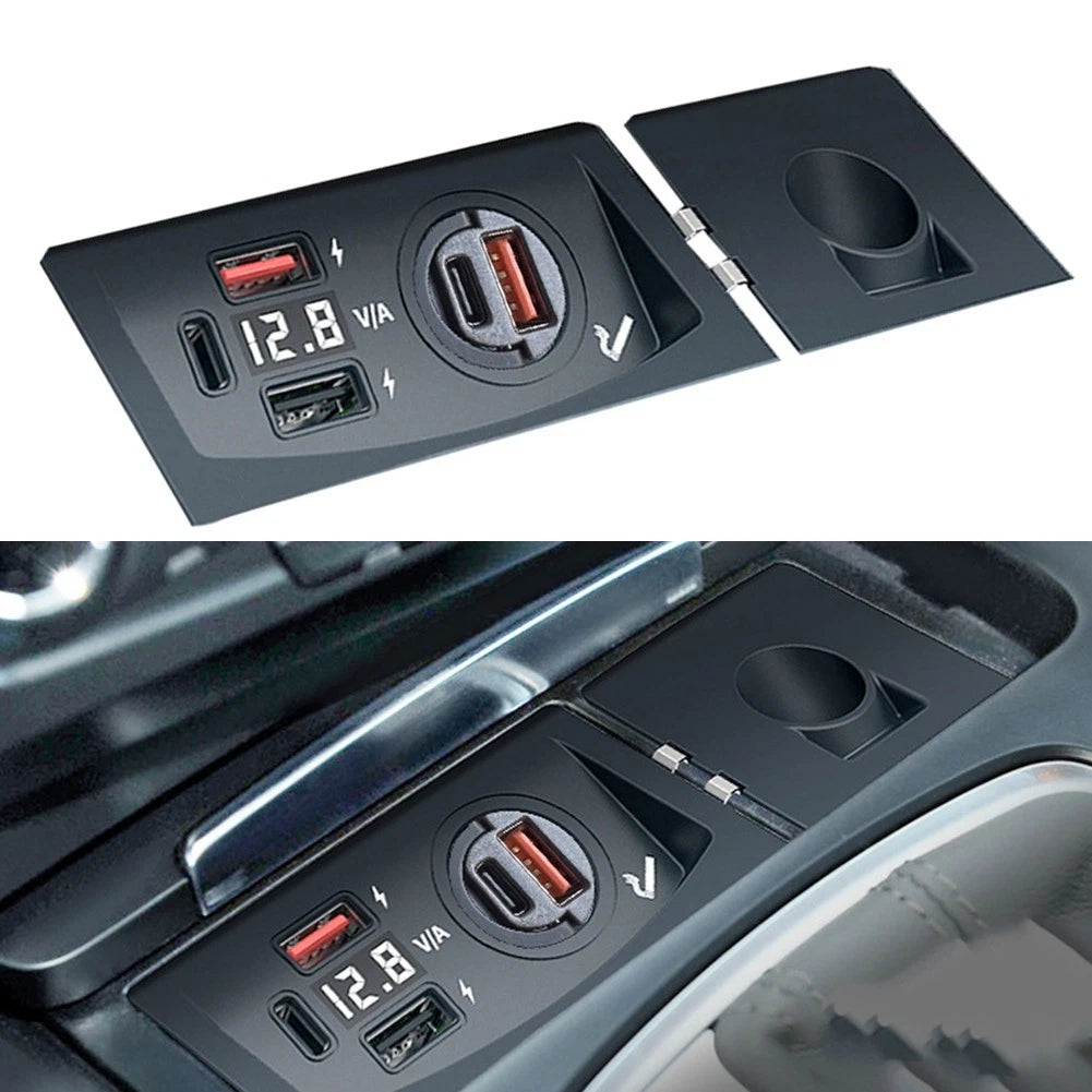 Audi-compatibl<wbr/>e 12V Charging Panel With Built-in Fuse For Q5 A5