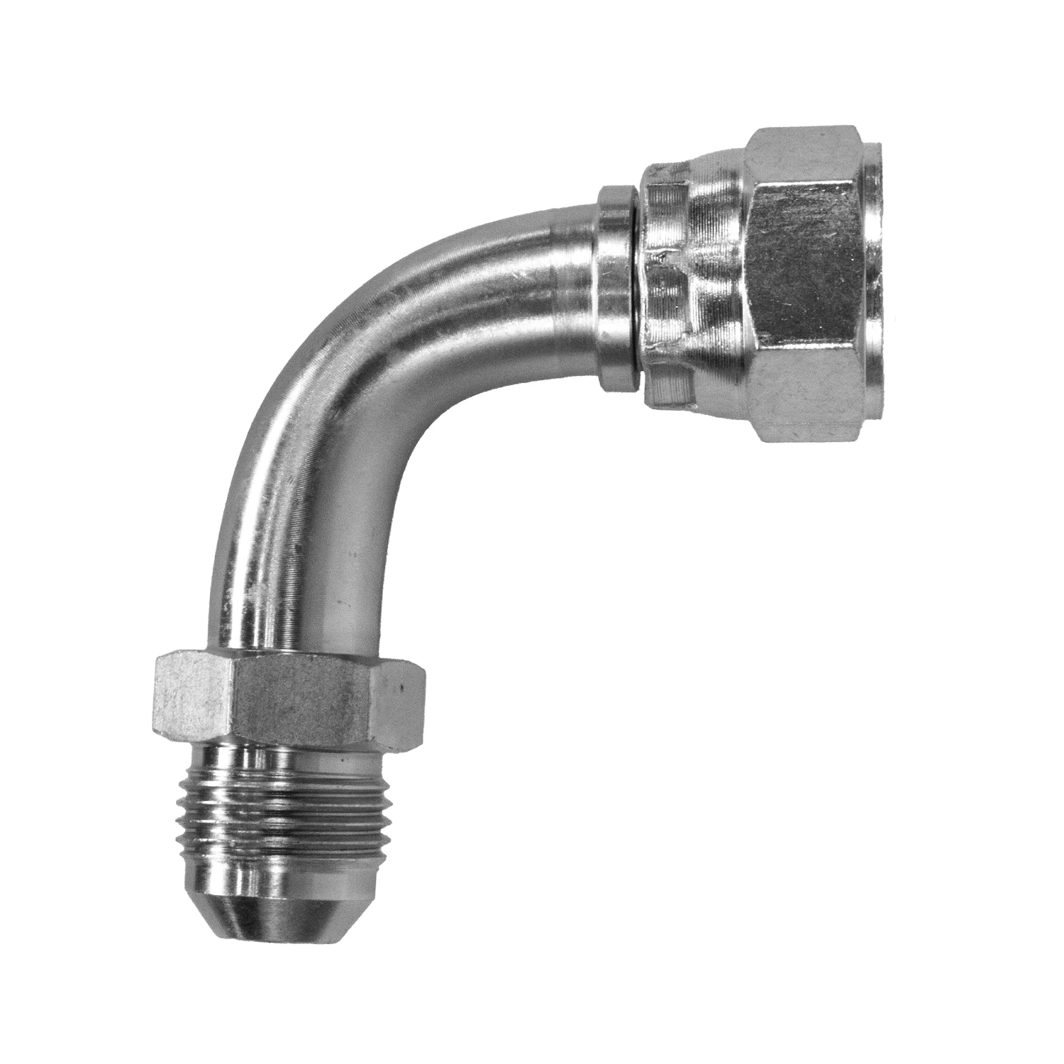 6701-20-20  HYDRAULIC ADAPTER  1 1/4" MJ-1 1/4" FJ SWIVEL 90