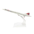 1/400 15cm British Concorde Alloy Plane Aircraft Model Diecast