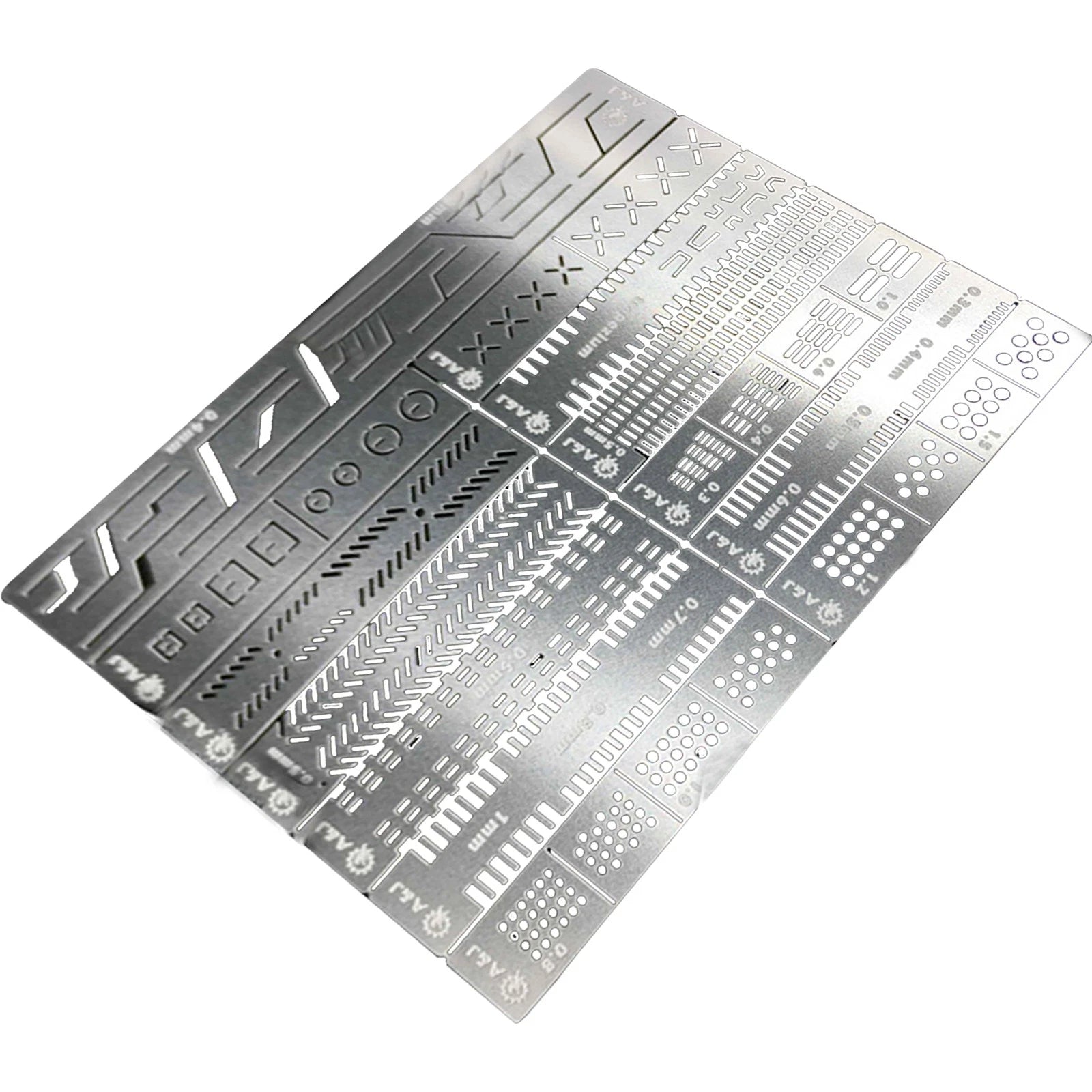 13 In 1 Steel Auxiliary Stencil Templates For 1/100 1/144 Mg Gundam