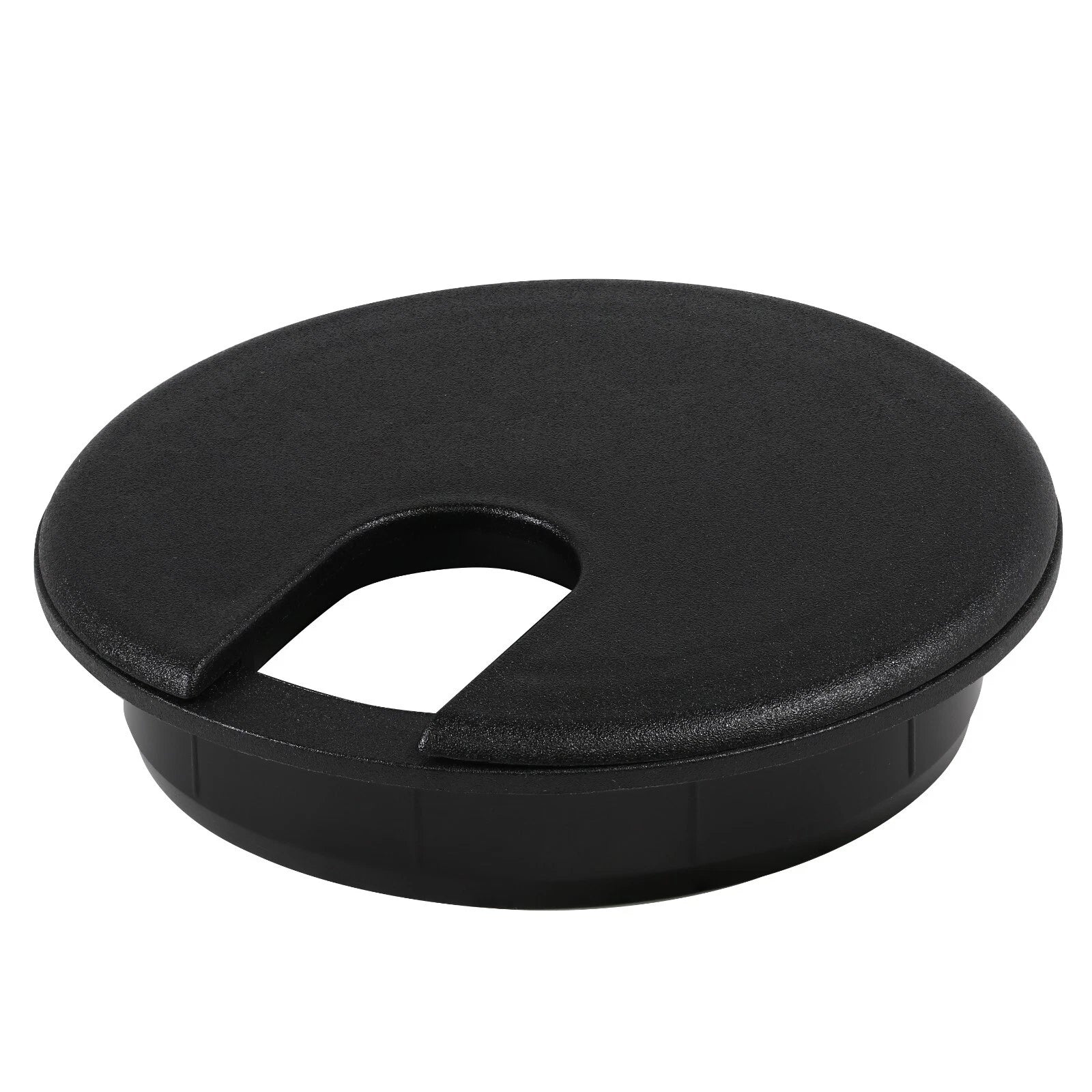 3" (76 Mm) Round Black Computer Desk Table Port Wire Cable Hole Cover